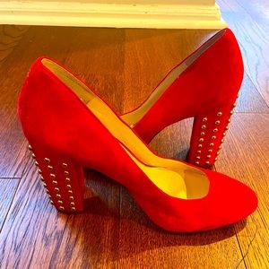 Jessica Simpson Red Studded Pumps
